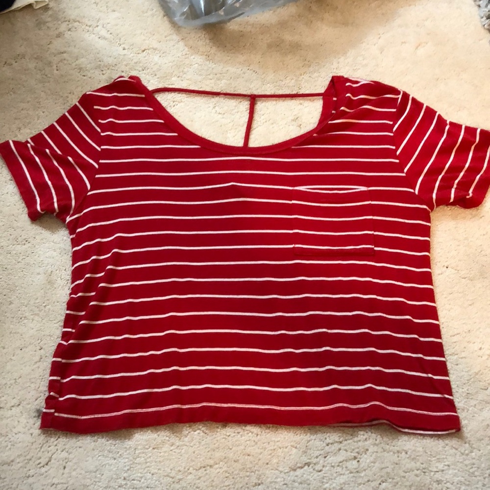 cutout back tee